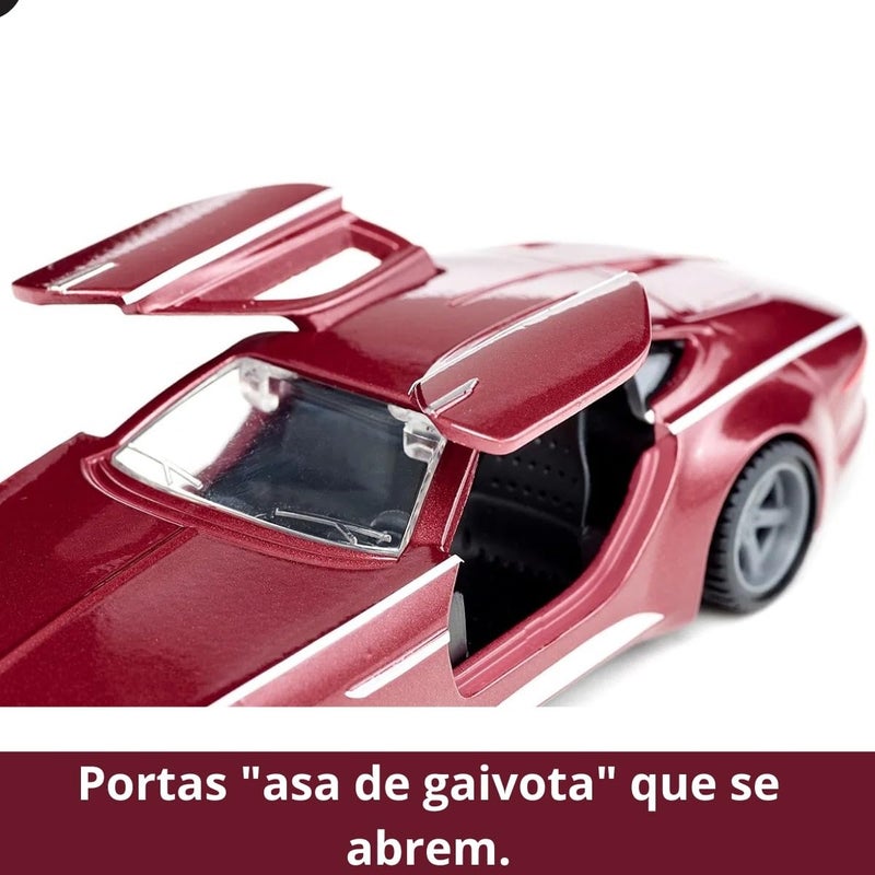 Siku 2357, Vision Mercedes Maybach 6 Grand CoupÃ©, 1:50, Metal/Plastic, Red, Opening hinged Doors, Changeable Wheels - Image 3